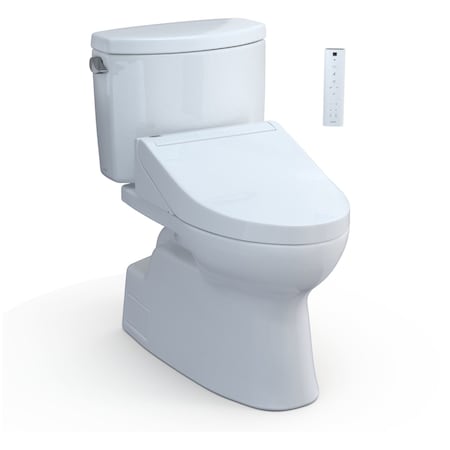 Toto 1.28 GPF gpf, Floor Mount/Floor Outlet Mount, Elongated, Cotton White MW4743084CEFG#01